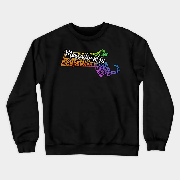 Massachusetts Crewneck Sweatshirt by JKFDesigns